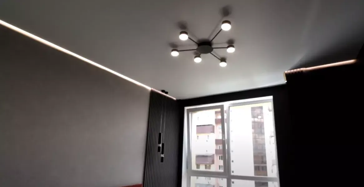 Натяжной потолок MSD Premium с подсветкой — Волжский, Мира, 17, фото 1
